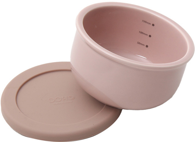 DOHO 디토리 이유식볼, 핑크 + 브릭레드, 1개, 180ml
