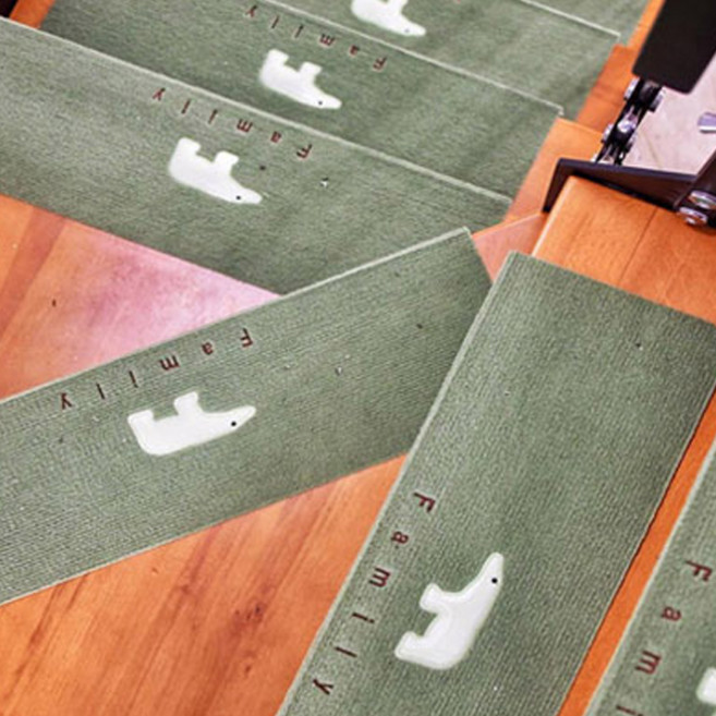 계단 미끄럼 방지 패드, 야광곰그린, 5개