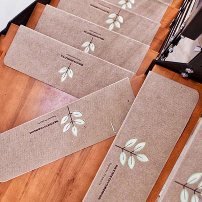 계단 미끄럼 방지 패드, 야광리프베이지, 5개