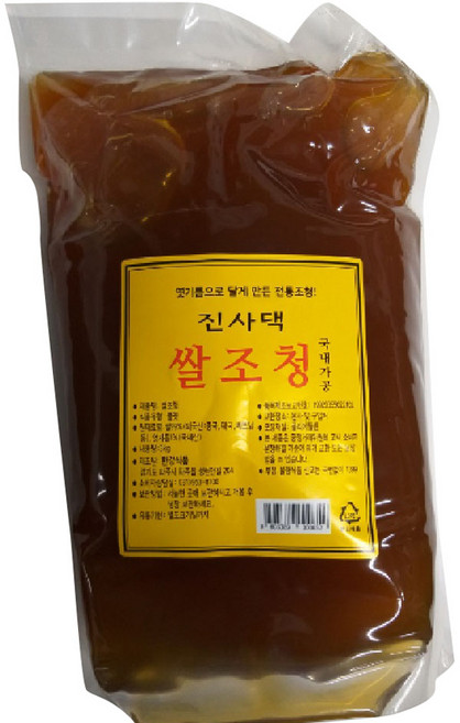 한강 진사댁 전통 쌀조청, 3kg, 1개