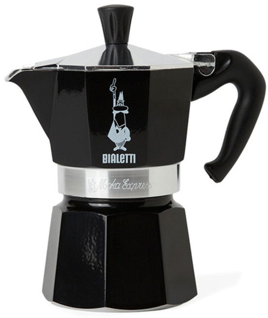 BIALeTTI 拜雷提 Moka Express 摩卡壺 1杯份, 黑色, 1個