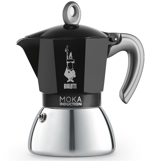 BIALeTTI 拜雷提 電磁爐摩卡壺 6杯份, 黑色, 1個