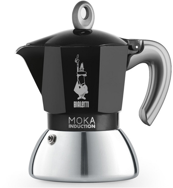 비알레띠 뉴 모카 인덕션 모카포트 2컵, 블랙, 1개
