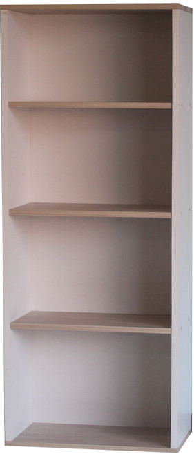 양지가구 공간박스 책장, 백색 + 워시, 4단