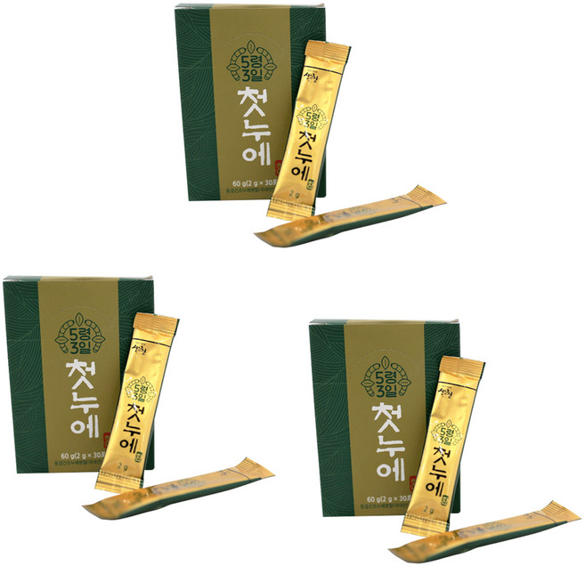5령3일 첫누에환 스틱 30p, 3개, 60g