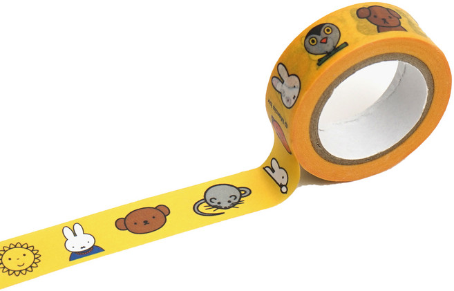 제로퍼제로 마스킹 테이프 15mm x 7m, 미피옐로우, 1개