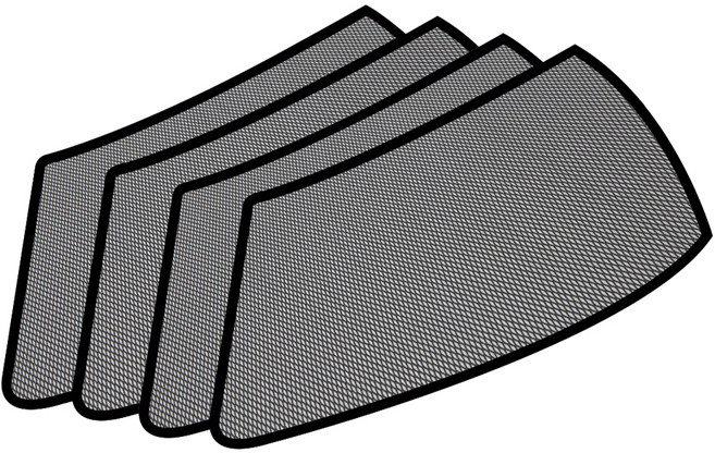 리드홈 차종별 맞춤 셀토스 캠핑 차박 모기장 4p, 블랙, 1세트