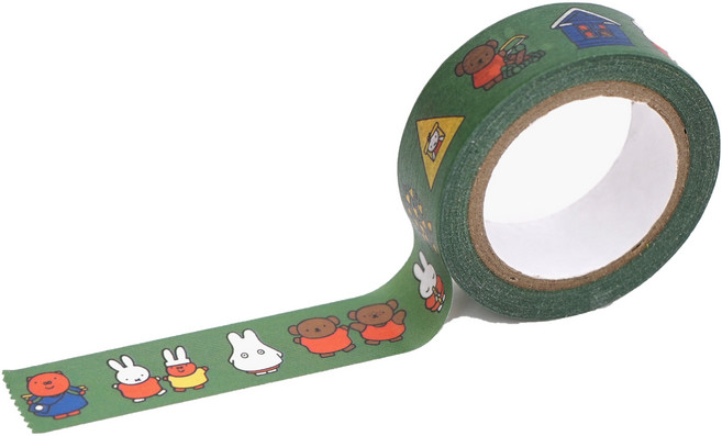 제로퍼제로 마스킹 테이프 15mm x 7m, 미피그린, 1개