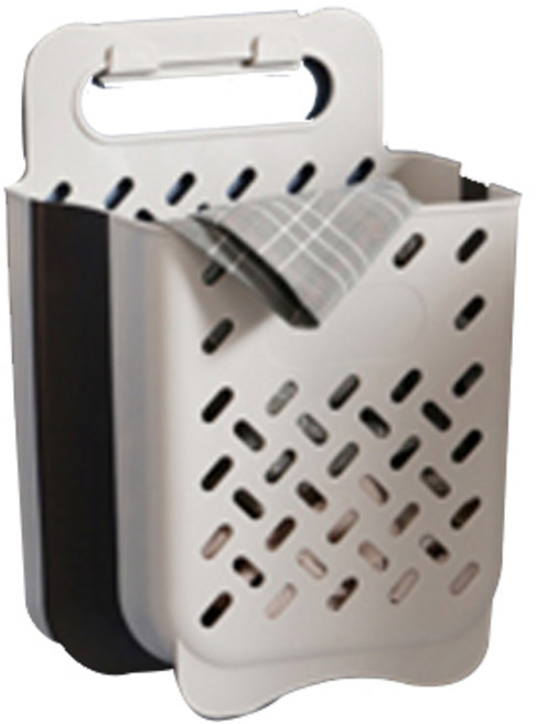 마켓에이 접이식 세탁바구니 M, 그레이, 1개