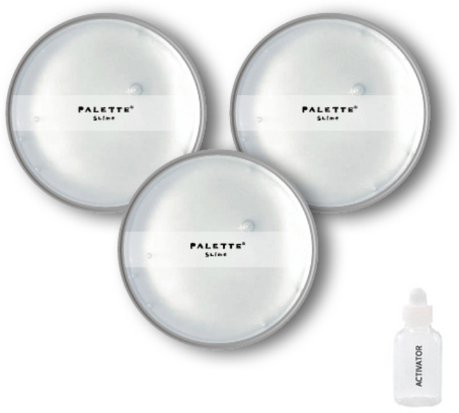 팔레트슬라임 수제 DIY 슬라임 3p + 액티베이터 30ml 세트, 클리어, 1세트