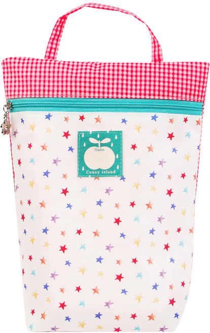 코니아일랜드 어린이집 다용도 방수 파우치, 레인보우스타