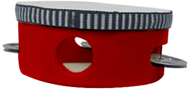 메이크그레이트 가벼운 탬버린 15cm, 레드, 1개