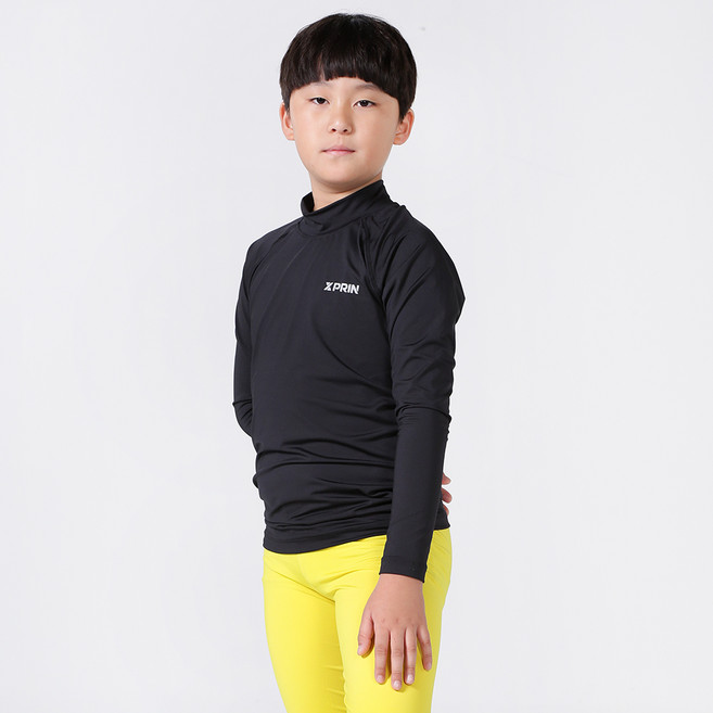 엑스프린 아동용 기모 반목폴라 티셔츠