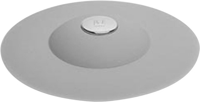 재미월드 원터치 머리카락 방지 욕실 배수구 마개, 그레이