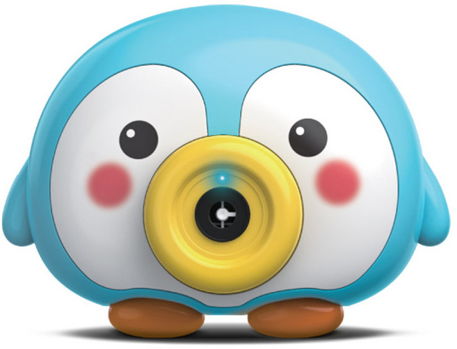 해피플레이 뒤뚱뒤뚱 해피 펭귄 자동 비눗방울, 블루, 1개