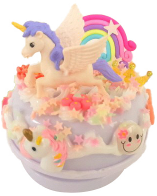 데코덴 입체 파츠 오르골 꾸미기 세트 핑크유니콘, 혼합색상, 1개