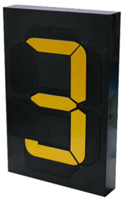 브이엠디 수동 카운트 가격표 숫자판 모듈 날짜 환율 현황판 멀티넘버링 번호돌림판 N6, 노란색, 1개