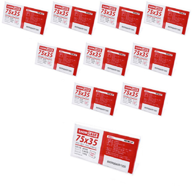 아트사인 아크릴 단면 쇼케이스 소형 A7535, 10개