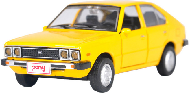 현대 포니 1:38 다이캐스트, 옐로우, 1개