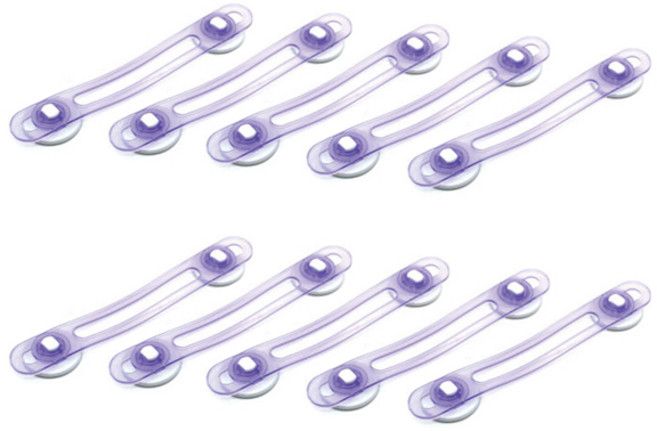 ABM 다용도 잠금밴드 대 s-8007, 화이트, 10개