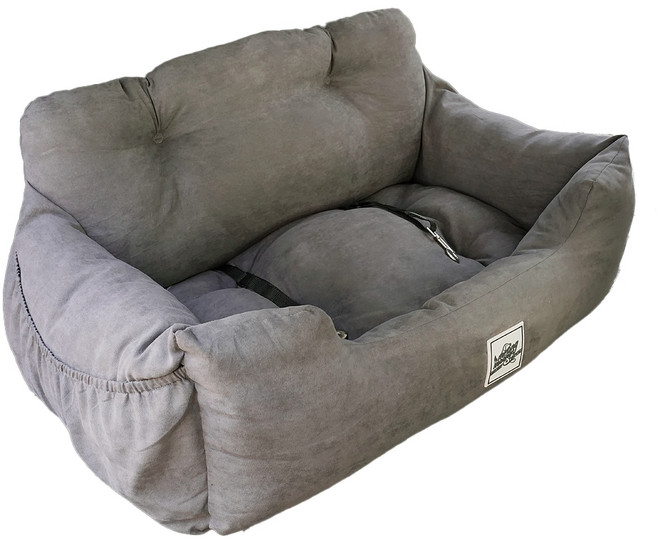 멍뭉스 쿠션형 애견 카시트, 차콜그레이, 1개