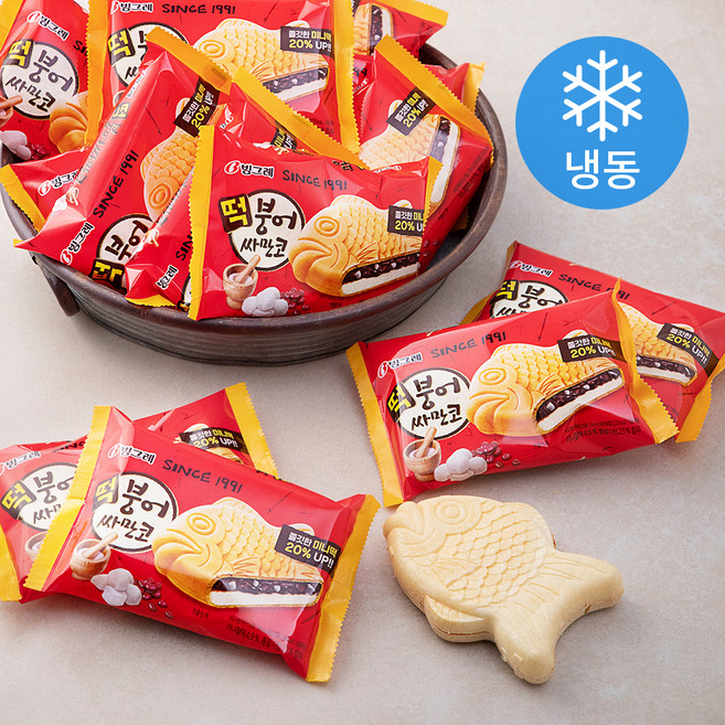 빙그레 떡붕어싸만코 아이스크림류 (냉동), 150ml, 1개입, 30개