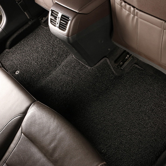 HL만도 엣지 와이드 볼륨쿠션 코일카매트 확장형, 현대 제네시스 올뉴G80 4륜 2020.4~, 블랙