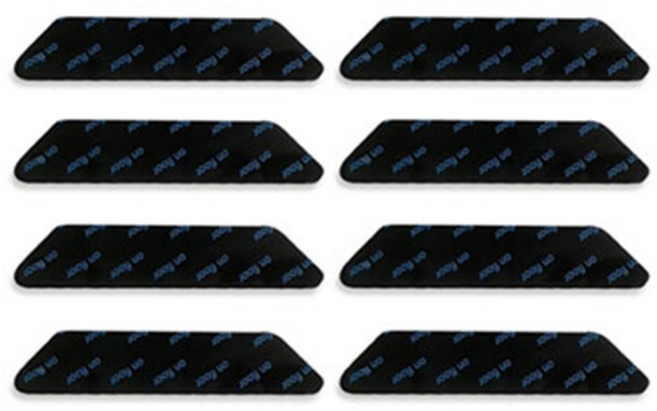 생활살림 이불 러그 밀림방지 양면 젤 패드 사다리꼴형, 8개, 블랙