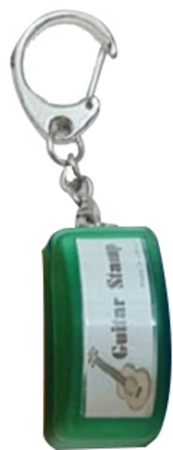 기타 코드스탬프 열쇠고리형 가로 6칸 그린, 1개