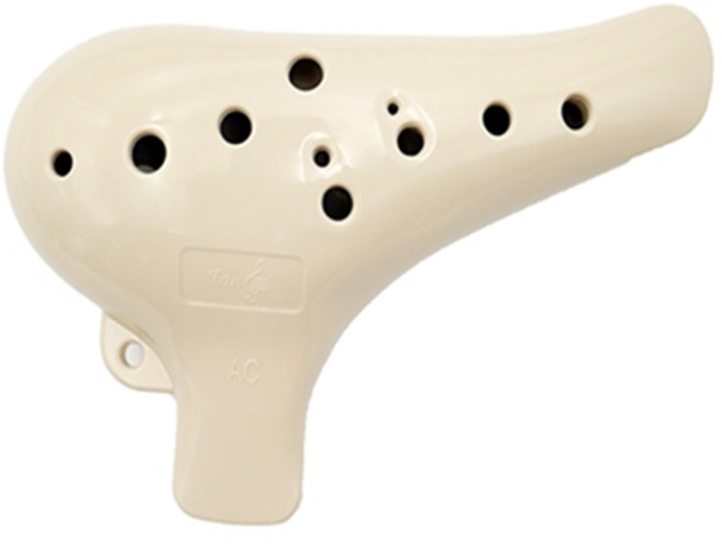 이안오카리나 알토C 교육용 오카리나, 아이보리, 1개