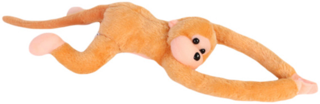 소리나는 원숭이 인형, 60cm, 옐로우, 1개