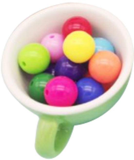 14mm 비비드컬러 구슬 250g, 혼합색상, 1세트