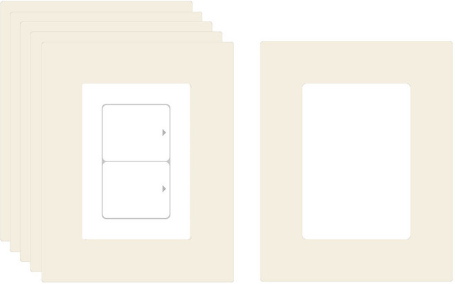 유니크 만능 점착 스위치 커버 스티커 6p, 스위트워시, 16 x 20 cm