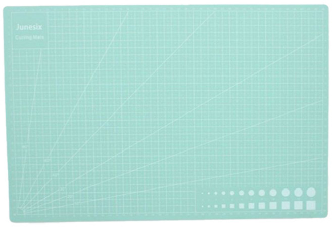 Junesix 컬러 데스크 커팅 매트, 민트