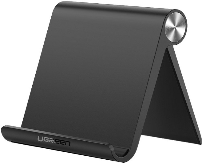 유그린 10단 폴딩 스마트폰 태블릿 거치대 소형, 블랙, 1개