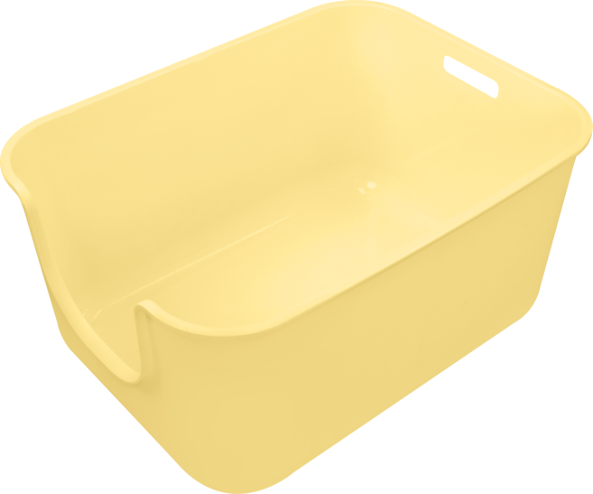 강집사 초대형 플러스 고양이 화장실, 옐로, 1세트