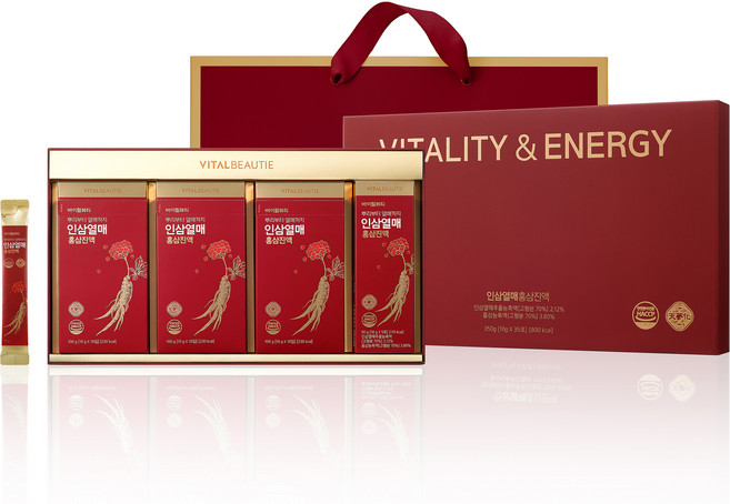 바이탈뷰티 인삼 열매 홍삼 진액, 350g, 1개