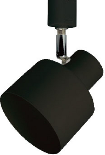 포커스 등기구 이중원통 레일조명, 블랙, 1개