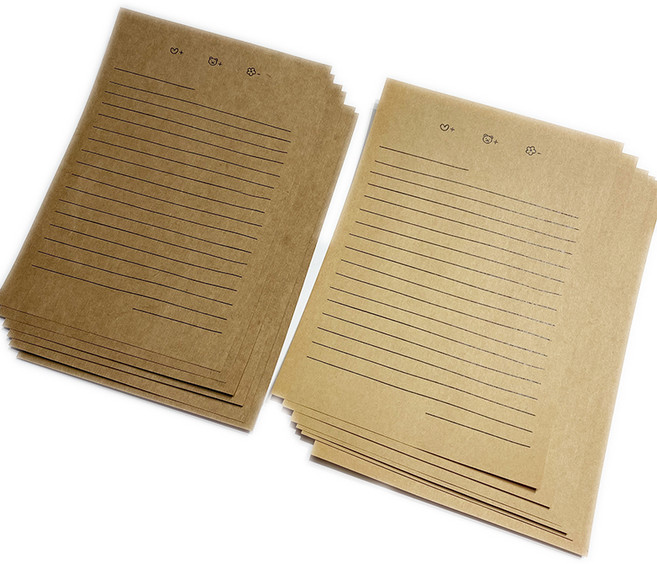 룩아트 곰신 디데이 군대 데일리편지지 봉투미포함 12P, 진한 크라프트, 연한 크라프트, 1세트