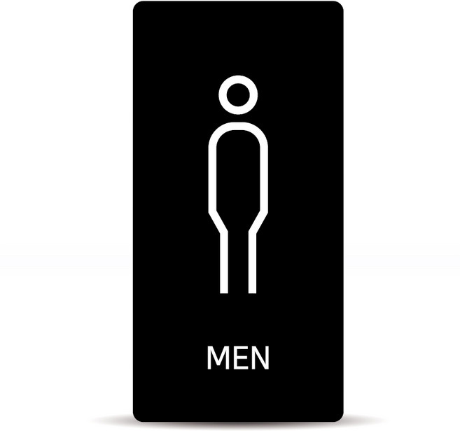 디자인콤마 화장실 표시 안내판, MEN, 1개