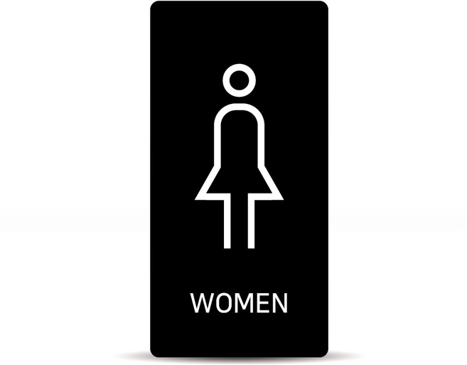 디자인콤마 화장실 표시 안내판, WOMEN, 1개