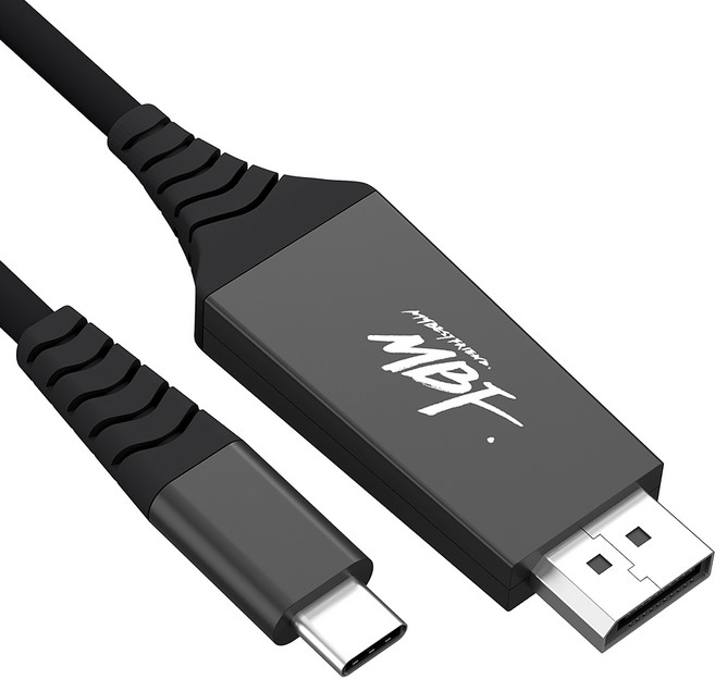 엠비에프 USB3.1 C to DisplayPort 케이블 2m, MBF-CDP0260, 1세트