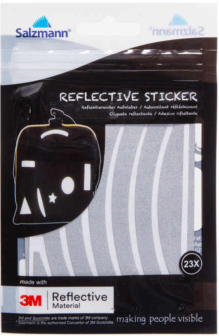 잘츠만 3M 스포츠 야간 반사 스티커 3종 세트 SZM-30018, 1세트, 실버