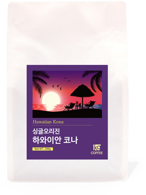 싱글오리진 하와이안 코나, 200g, 홀빈(분쇄안함), 1개