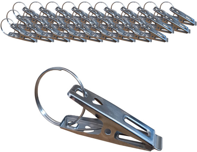 고리형 스테인레스 집게, 30개