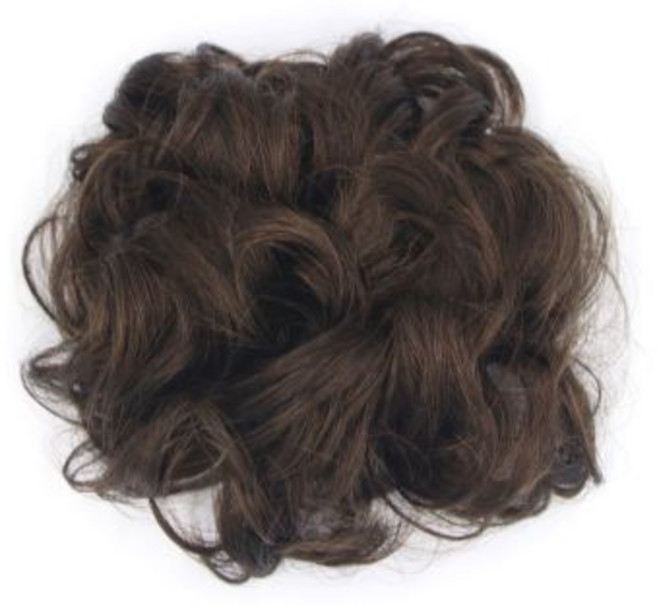 끌레오라미 당고머리 헤어 자동핀 대형, 밝은갈색, 1개