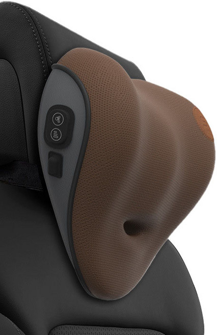 CarStory 퍼펙트케어 마사지 차량용 목쿠션 SR-M10, 브라운, 1개