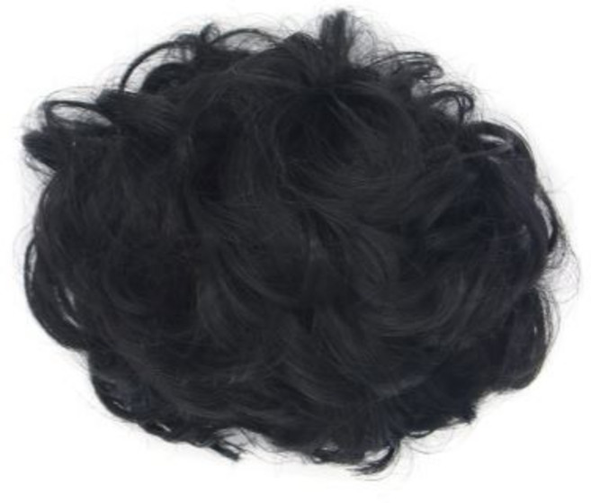 끌레오라미 당고머리 헤어 자동핀 대형, 검정, 1개