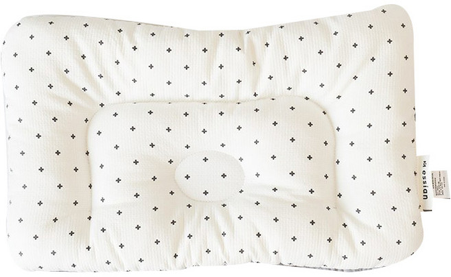에시앙 신생아 태열 방지 유아동 베개, 아이보리