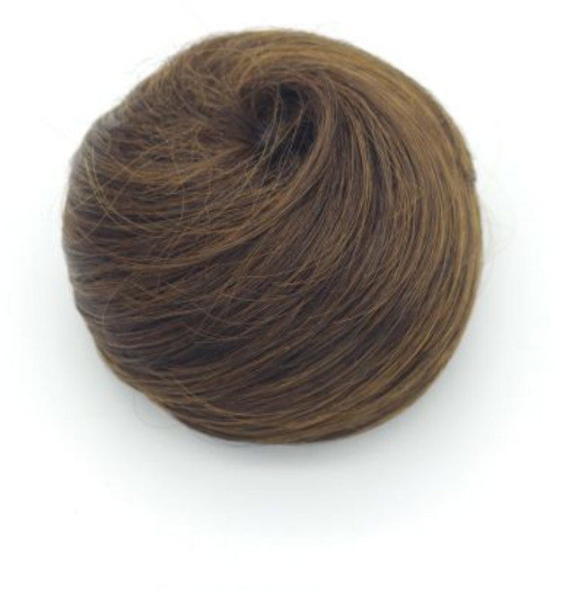 끌레오라미 승무원 올림머리 부분가발 S114 + U자핀, 밝은갈색, 1개